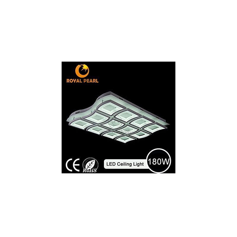 Lampada a sospensione a filo LED 180W in acrilico bianco, 3 lampadine