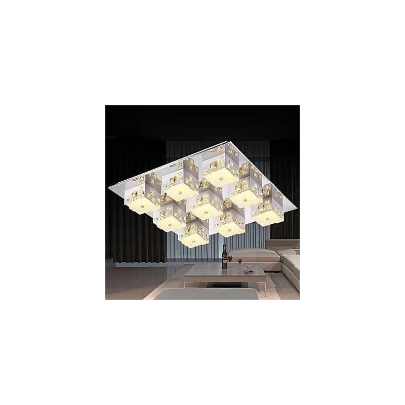 Plafoniera moderna semplice artistica 9 luci in cristallo