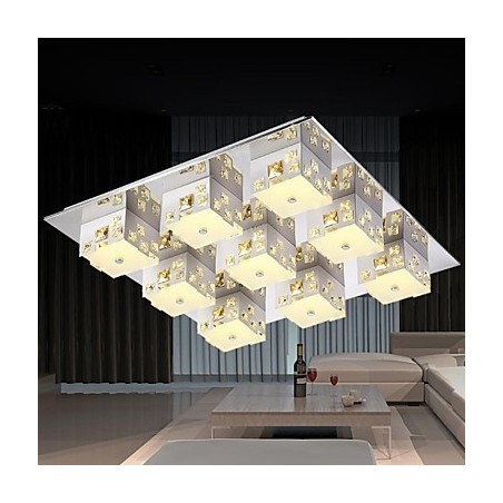 Plafoniera moderna semplice artistica 9 luci in cristallo