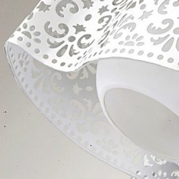 Plafoniera a filo in cristallo moderna contemporanea in metallo, 7 lampadine E26/E27