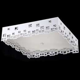 Plafoniera moderna in cristallo a filo 60 cm 8 luci