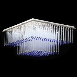 Plafoniera moderna semplice artistica 12 luci in cristallo