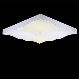 Plafoniera a filo moderna contemporanea in metallo bianco 80 cm LED