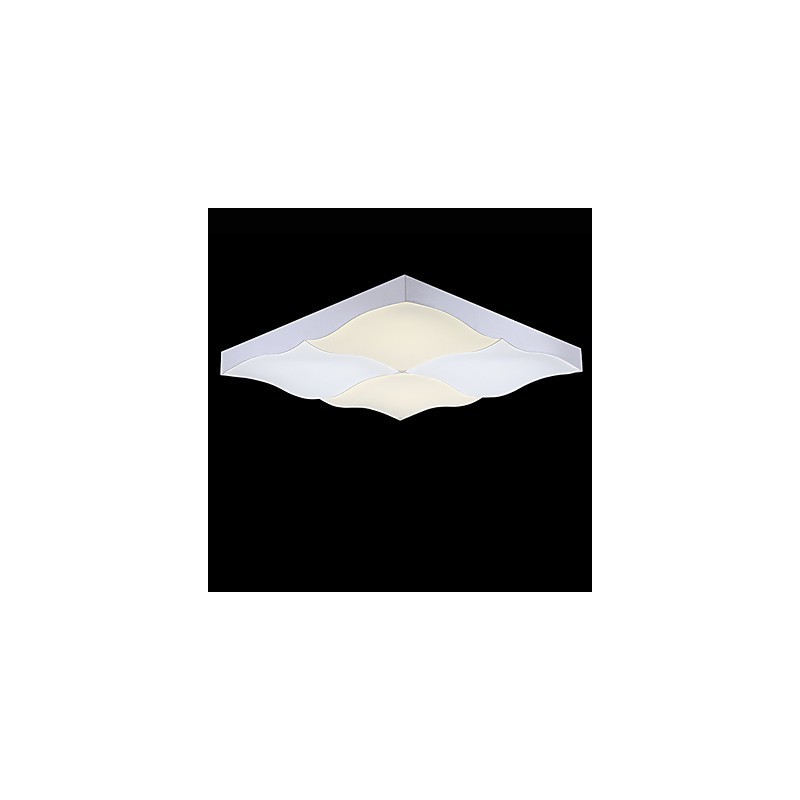 Plafoniera a filo moderna contemporanea in metallo bianco 80 cm LED