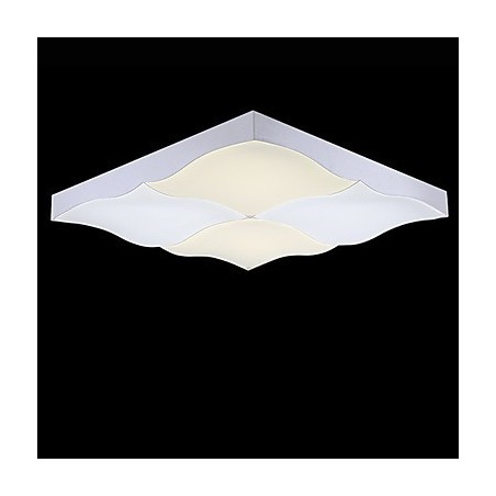 Plafoniera a filo moderna contemporanea in metallo bianco 80 cm LED