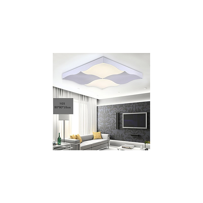 Plafoniera a filo moderna contemporanea in metallo bianco 80 cm LED