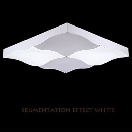 Plafoniera a filo moderna contemporanea in metallo bianco 80 cm LED