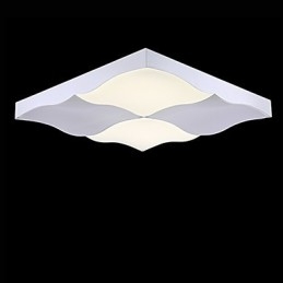 Plafoniera a filo moderna contemporanea in metallo bianco 80 cm LED