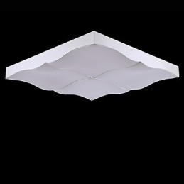Plafoniera a filo moderna contemporanea in metallo bianco 80 cm LED