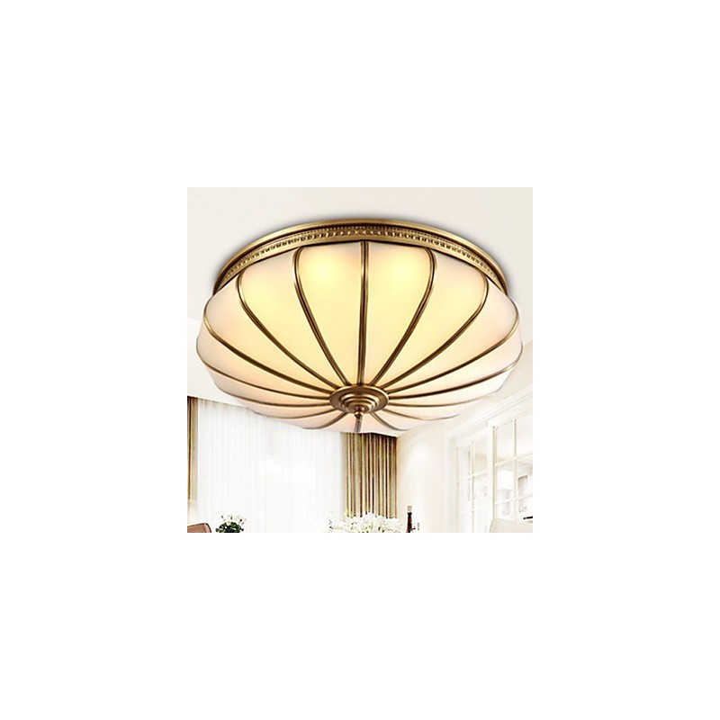 Plafoniera a filo in cristallo e metallo, 3 luci, bianco e multicolore, 40 cm