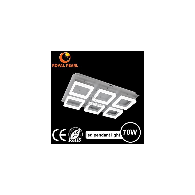Lampada a sospensione LED 70 W, 50000 h, 3 lampadine, acrilico