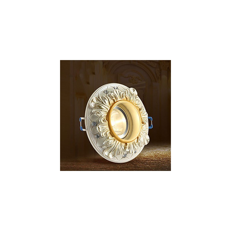 Plafoniera a soffitto rurale stile europeo 10 x 3,5 cm a cupola in acrilico