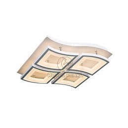 Lampada a sospensione LED contemporanea in acrilico bianco, 3 lampadine