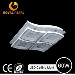 Lampada a sospensione LED contemporanea in acrilico bianco, 3 lampadine