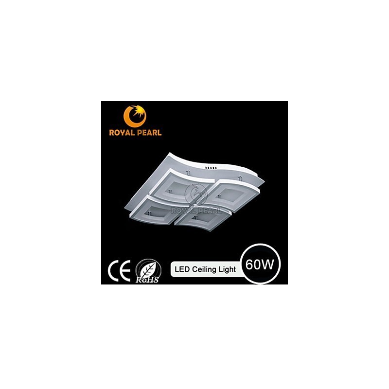 Lampada a sospensione LED contemporanea in acrilico bianco, 3 lampadine