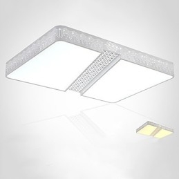 Plafoniera a filo moderna contemporanea in metallo bianco 3 luci LED integrato