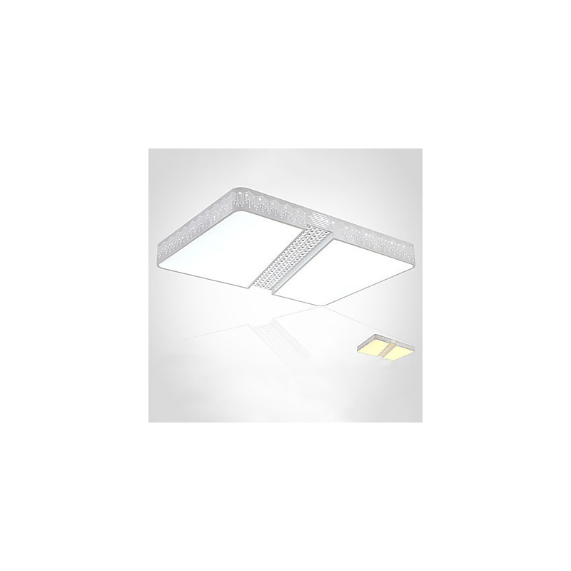 Plafoniera a filo moderna contemporanea in metallo bianco 3 luci LED integrato