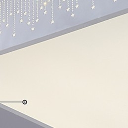 Plafoniera a filo moderna contemporanea in metallo bianco 3 luci LED integrato