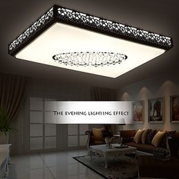 Plafoniera a filo moderna contemporanea in metallo bianco LED integrato 95 cm