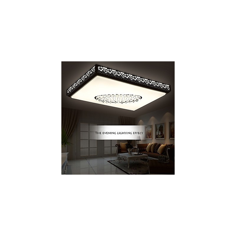 Plafoniera a filo moderna contemporanea in metallo bianco LED integrato 95 cm