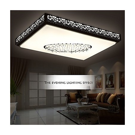 Plafoniera a filo moderna contemporanea in metallo bianco LED integrato 95 cm
