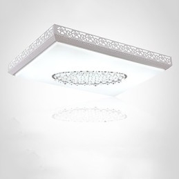 Plafoniera a filo moderna contemporanea in metallo bianco LED integrato 95 cm