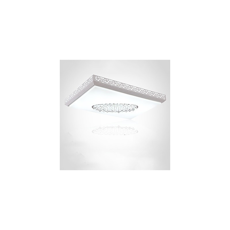 Plafoniera a filo moderna contemporanea in metallo bianco LED integrato 95 cm