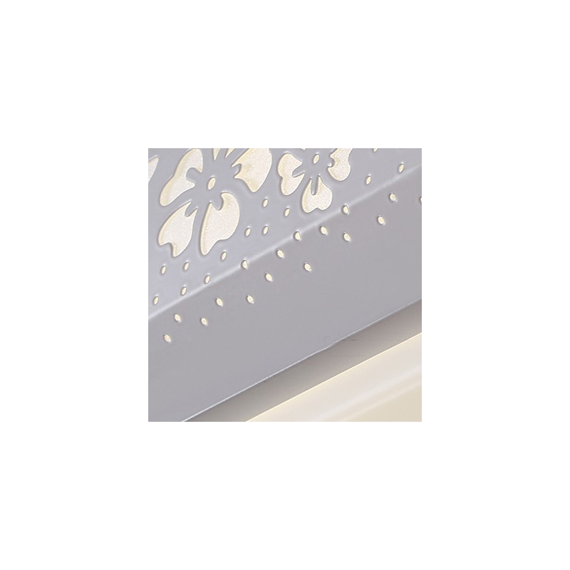 Plafoniera a filo moderna contemporanea in metallo bianco LED integrato 95 cm