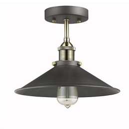 Plafoniera vintage Mini Edison a filo 1 luce in metallo nera