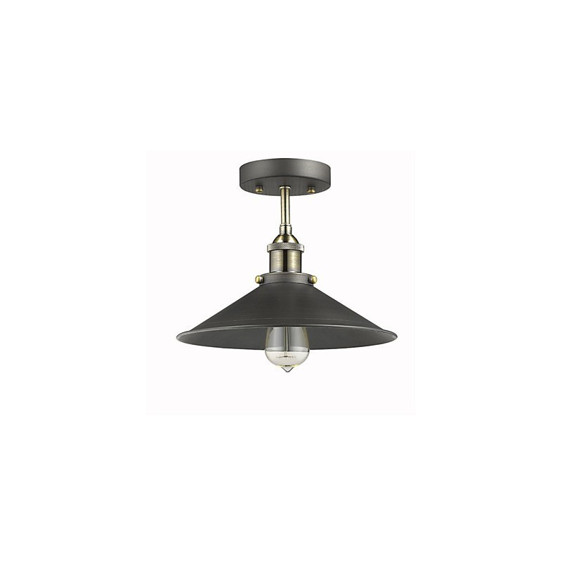 Plafoniera vintage Mini Edison a filo 1 luce in metallo nera