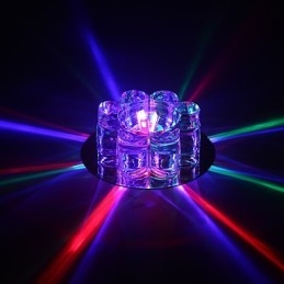 Plafoniera a filo LED integrato in cristallo trasparente 5 W