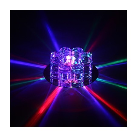 Plafoniera a filo LED integrato in cristallo trasparente 5 W
