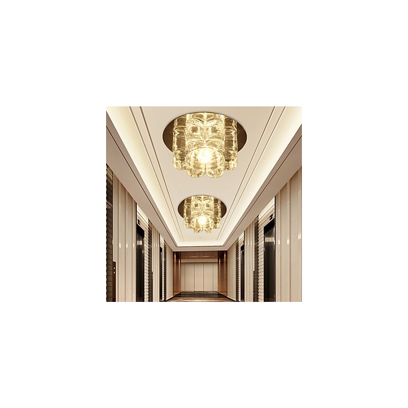Plafoniera a filo LED integrato in cristallo trasparente 5 W