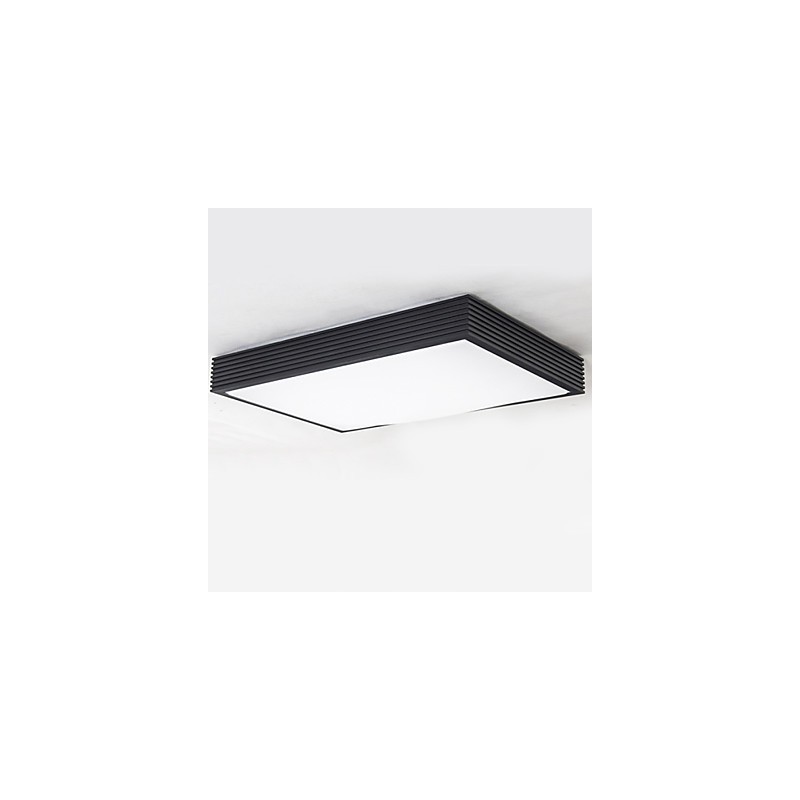 Plafoniera moderna contemporanea a filo 3 luci LED integrato nero bianco