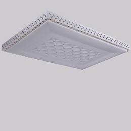 Plafoniera a filo moderna contemporanea in metallo bianco con LED integrato 72 W