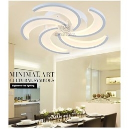 Lampadario a filo LED moderno a 3 livelli in acrilico 80 mm x 520 mm