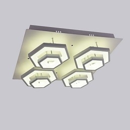 Plafoniera LED 80W acrilico moderna 3 lampadine
