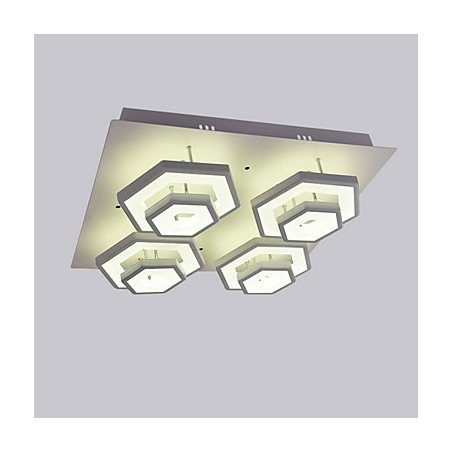 Plafoniera LED 80W acrilico moderna 3 lampadine
