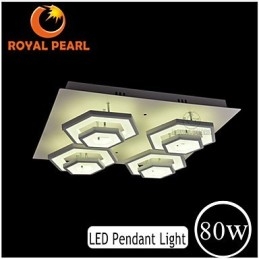 Plafoniera LED 80W acrilico moderna 3 lampadine