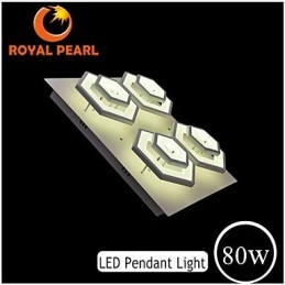 Plafoniera LED 80W acrilico moderna 3 lampadine