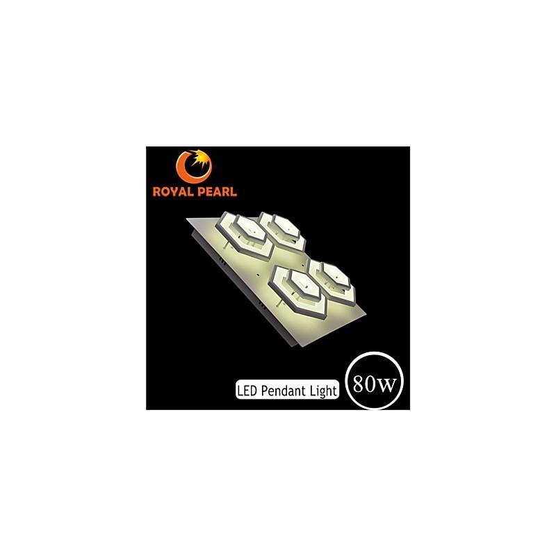 Plafoniera LED 80W acrilico moderna 3 lampadine