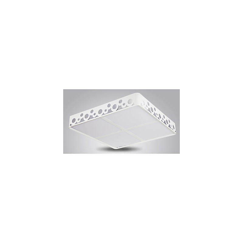 Plafoniera a filo moderna e contemporanea in metallo bianco, LED integrato 56 W