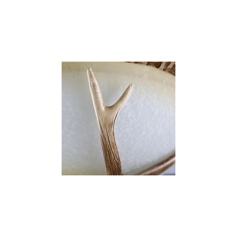 Lampadario a soffitto retrò mini in resina e vetro 40 cm