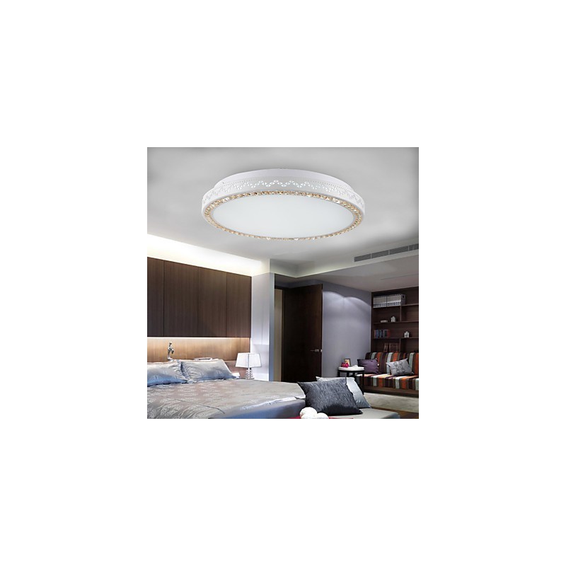 Plafoniera a filo LED moderna in metallo bianco