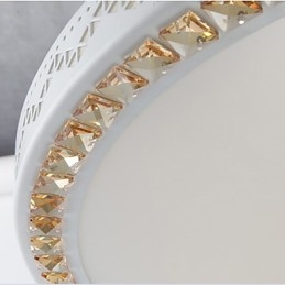 Plafoniera a filo LED moderna in metallo bianco