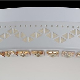 Plafoniera a filo LED moderna in metallo bianco