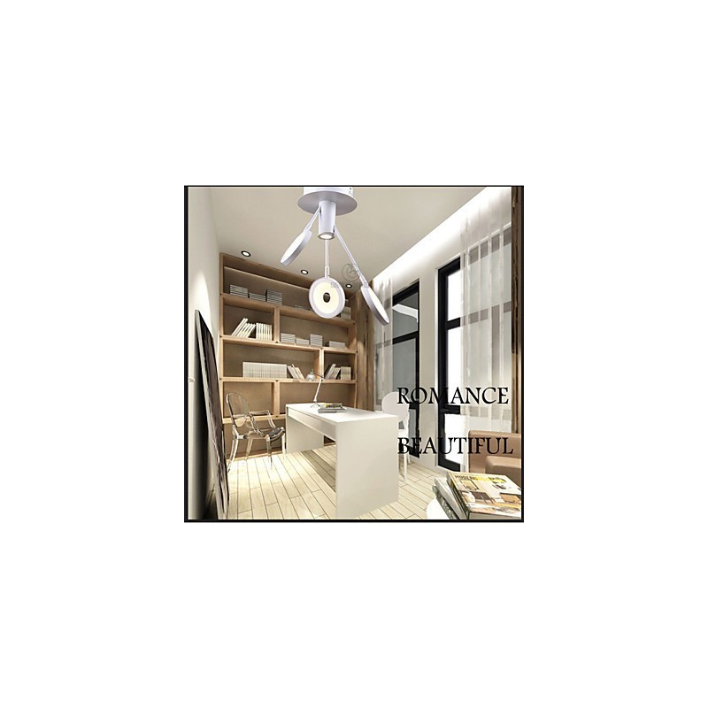 Lampada a sospensione LED moderna 3 luci in acrilico