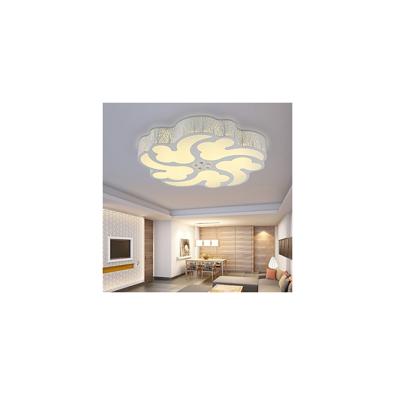 Plafoniera a filo LED moderna in metallo bianco 3 lampadine 66 cm