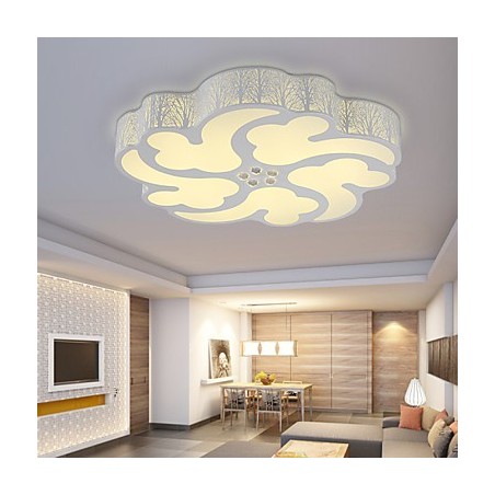 Plafoniera a filo LED moderna in metallo bianco 3 lampadine 66 cm