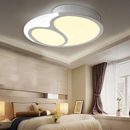 Plafoniera a filo moderna contemporanea in metallo bianco LED integrato